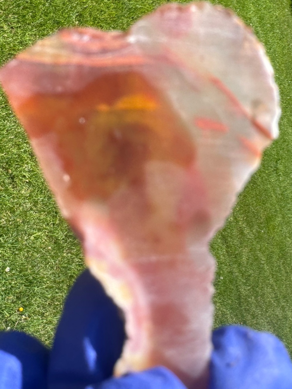 Arizona plume agate slab Chromium/ pink chalcedony Sharp lil Lollipop